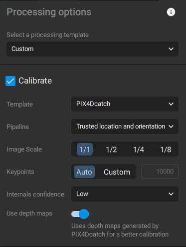 PIX4Dmatic で PIX4Dcatch データセットを処理する方法